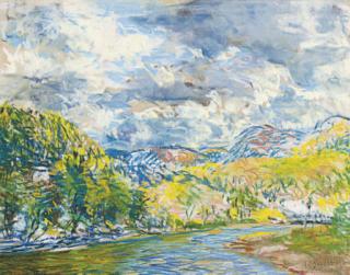 Arthur Clifton Goodwin - Salmon Shole, Cascapedia River, Canada