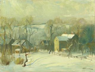 Arthur Clifton Goodwin - Village in Snow
