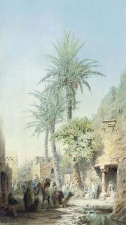 Arthur Croft - Bedouins at the city walls