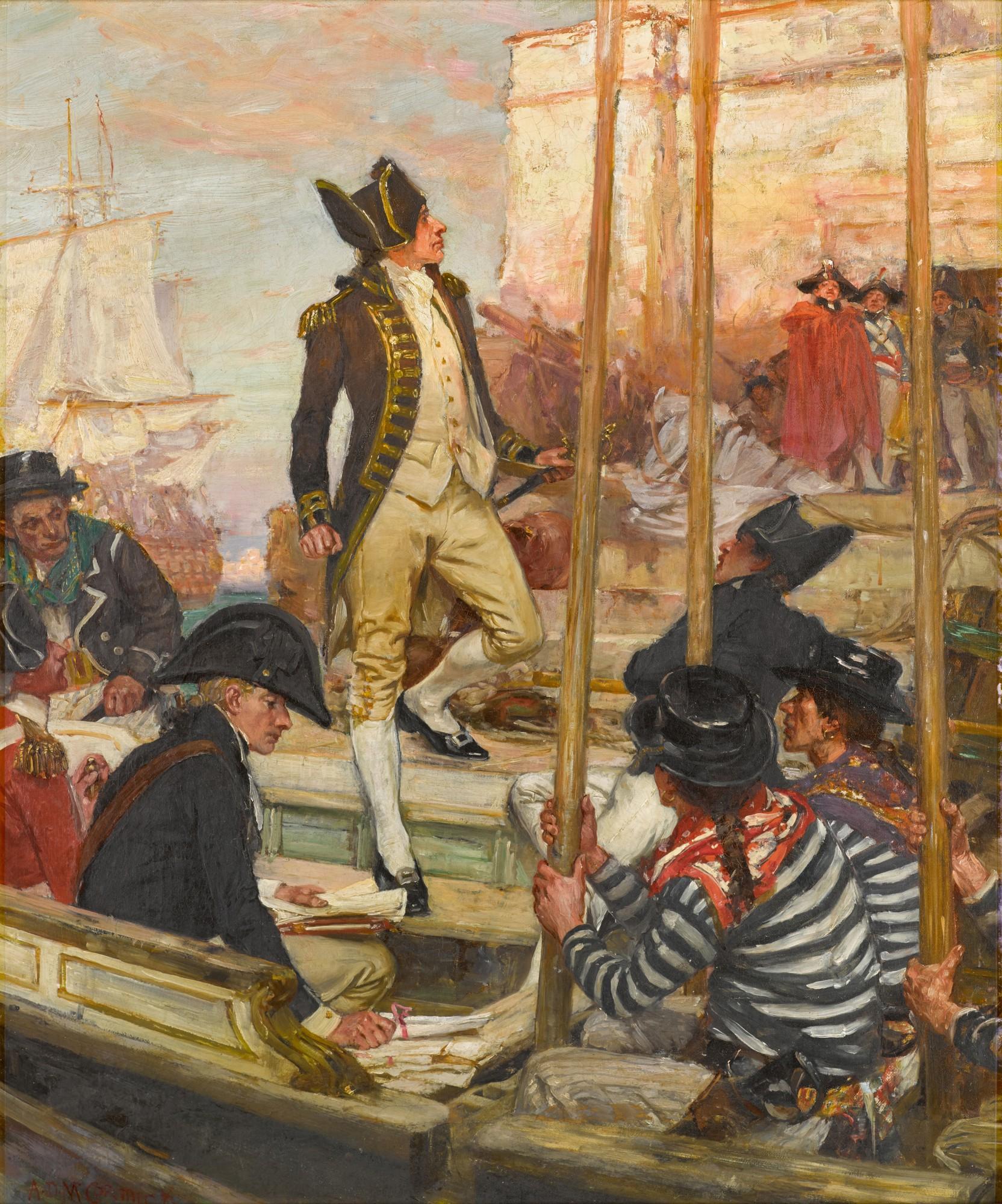 Arthur David McCormick - Lord Nelson at the Battle of Copenhagen
