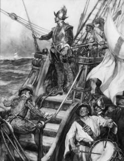 Arthur David Mccormick - Sir Francis Drake surveying the enemy