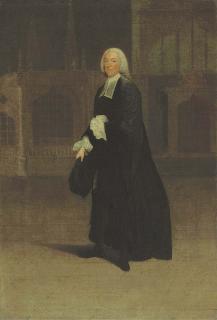 Arthur Devis - Portrait of Sir James Burrow (1701-1782), Small Full-Length, As Master of The Crown Office