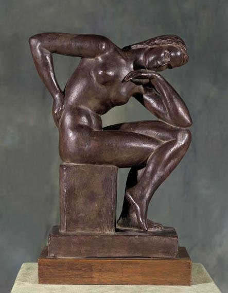 Arthur Dupagne - A seated nude