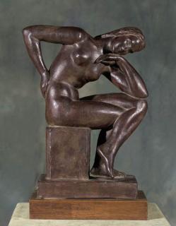 Arthur Dupagne - A seated nude