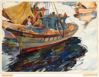 Arthur Edwaine Beaumont - Harbor Siesta