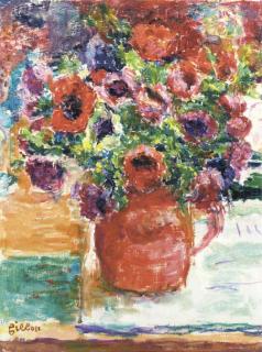 Arthur Fillon - Anemonies In A Red Pot