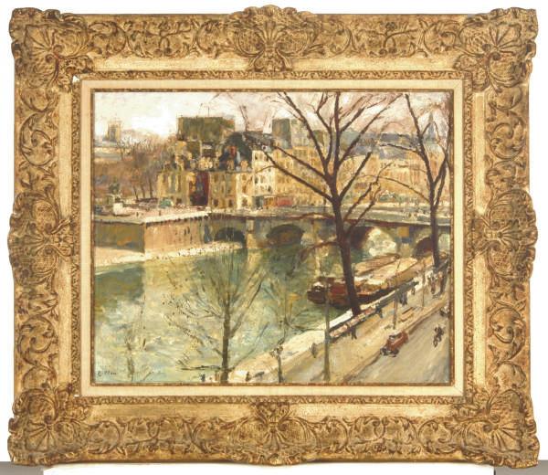 Arthur Fillon - View of the Ile de la Cité, Paris