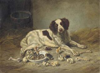 Arthur Fitzwilliam Tait - Satisfied Good Nature: Now all the world may Dine