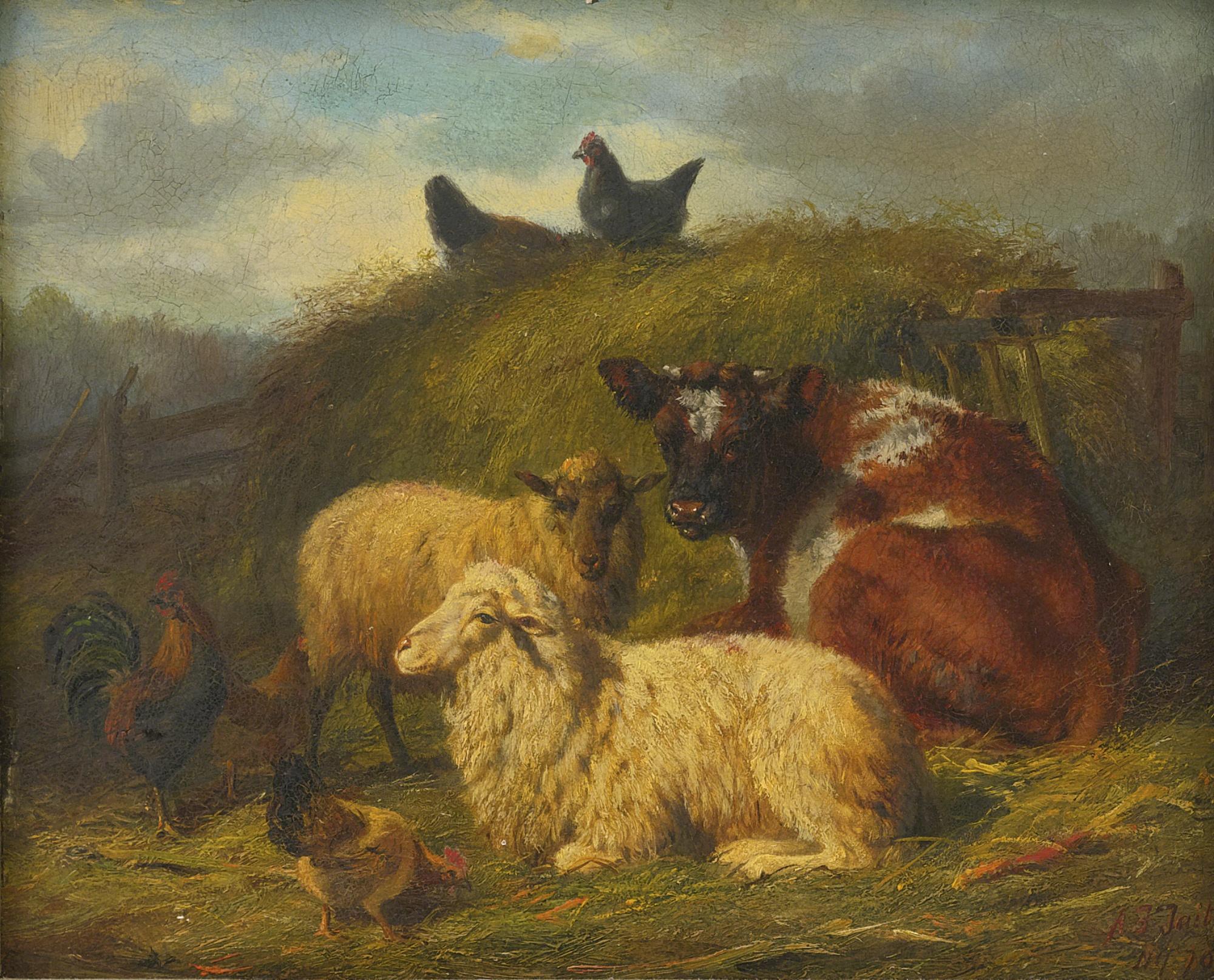 Arthur Fitzwilliam Tait - The Farmyard