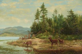 Arthur Fitzwilliam Tait - View on Long Lake