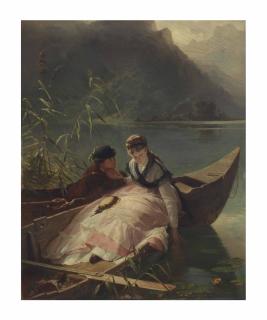 Arthur Georg Von Ramberg - The Meeting on the Lake