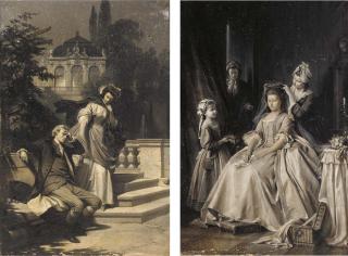 Arthur Georges Baron Von Ramberg - The moonlit rendez-vous; and Preparing the debutante