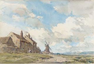 Arthur Gerald Ackermann, R.I. - Road To The Mill