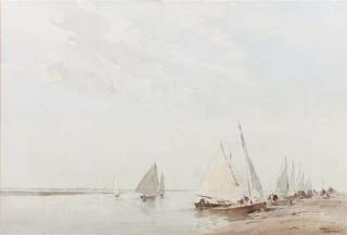 Arthur Gerald Ackermann - Blakeney Regatta; and High water - Overy Staithe