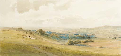 Arthur Gerald Ackermann - Distant view of Arundel