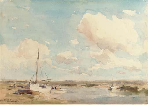 Arthur Gerald Ackermann - Low Tide On The Estuary