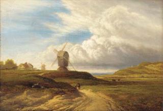 Arthur Gilbert - Rain cloud passing off