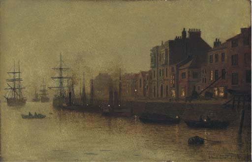 Arthur Grimshaw - A Fishing Harbour