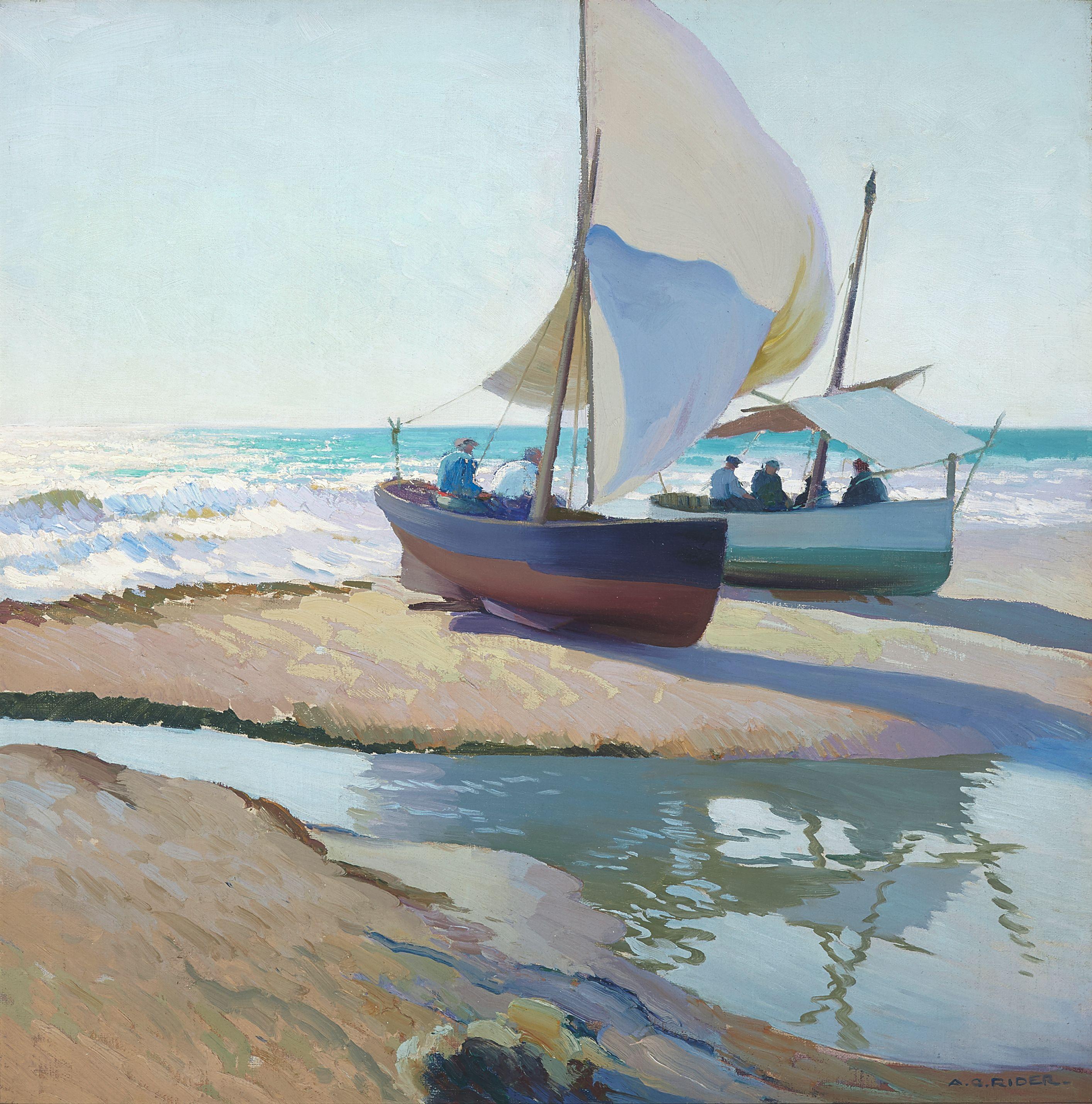 Arthur Grover Rider - Low tide on the jetty