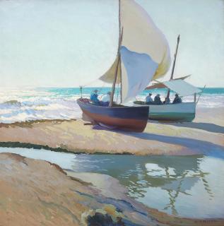 Arthur Grover Rider - Low tide on the jetty