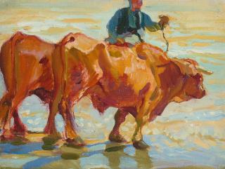Arthur Grover Rider - Study of Oxen, Valencia