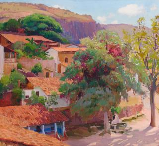 Arthur Grover Rider - Taxco Rooftops