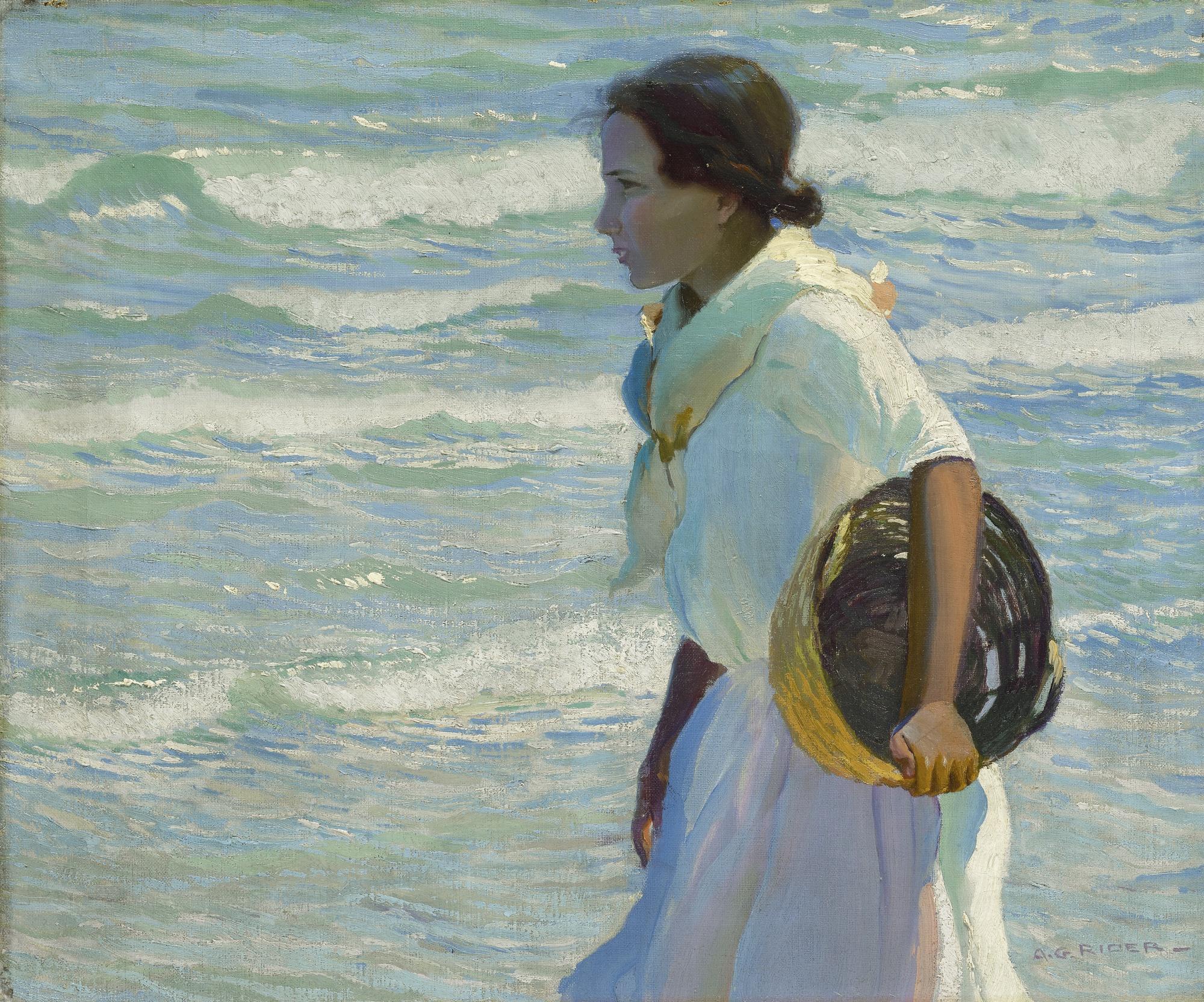 Arthur Grover Rider - Woman By The Sea