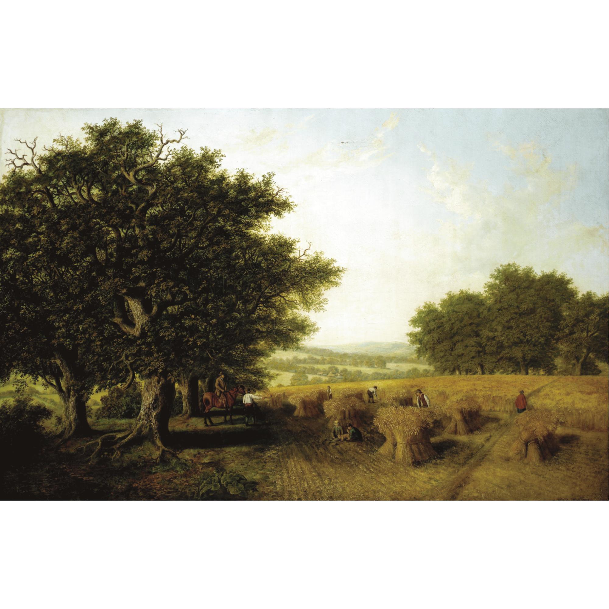 Arthur H. Davis - The Harvest Evening Round, Near Horsham, Sussex