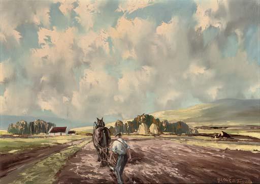 Arthur H. Twells, R.U.A. - Ploughman