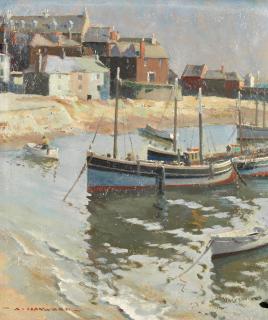 Arthur Hayward - A Corner Of The Harbour, St Ives
