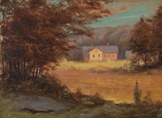 Arthur Heickell - A Sunny Autumn Landscape.