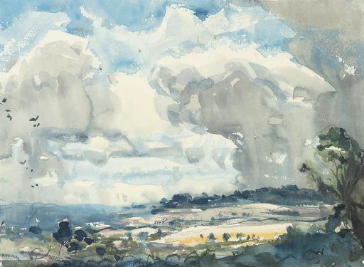 Arthur Henry Knighton-Hammond, R.I., R.S.W. - Cloud Study (Illustrated); And The Approaching Squall