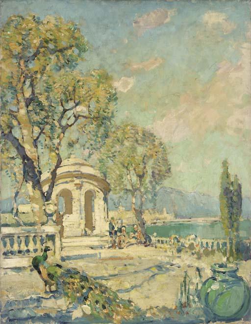 Arthur Henry Knighton Hammond - Sunbathing beside a river; and Resting beside the lake