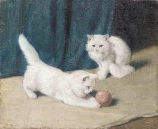 Arthur Heyer - Friends at play; and A close shave