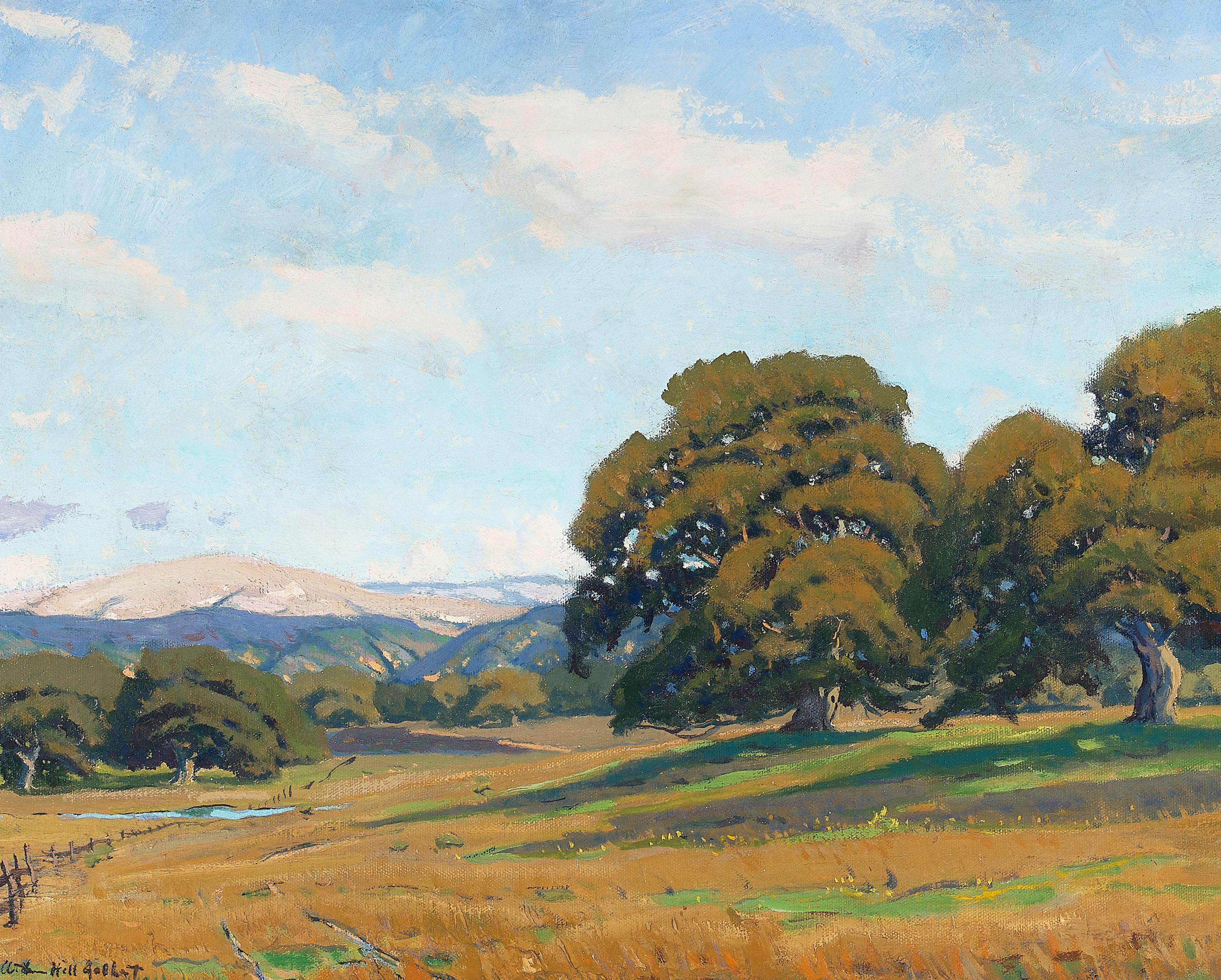 Arthur Hill Gilbert - Farm with Oaks