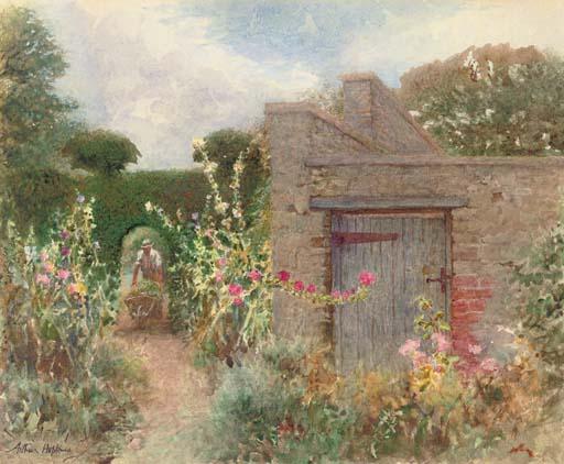 Arthur Hopkins - A garden in the Cotswolds
