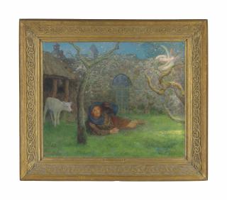 Arthur Hughes - Caedmon\'s awakening