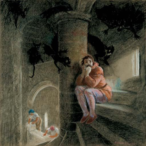 Arthur Hughes - Dark thoughts