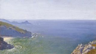 Arthur Hughes - Gurnard\'s Head from St Ives