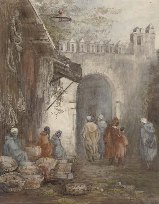 Arthur J. Legge - Market place, Tangiers