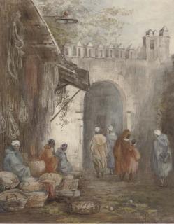 Arthur J. Legge - Market place, Tangiers