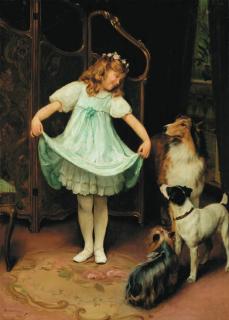 Arthur John Elsley - The New Dress