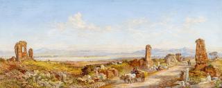 Arthur John Strutt - Auf der Via Appia vor Rom