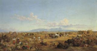 Arthur John Strutt - Haymaking In The Roman Campagna
