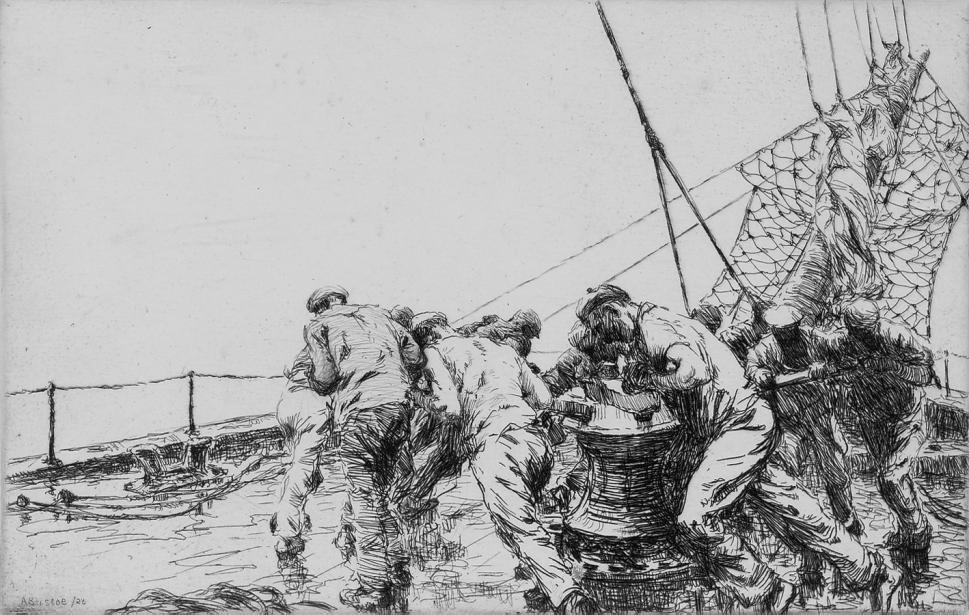 Arthur John Trevor Briscoe, R.S.M.A., R.I. - The capstan (illustrated); and The pilot