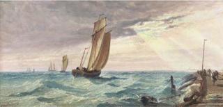 Arthur Joseph Meadows - A Blustery Day Off The Breakwater