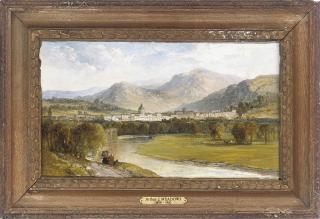 Arthur Joseph Meadows - A view of Lake Como, Italy