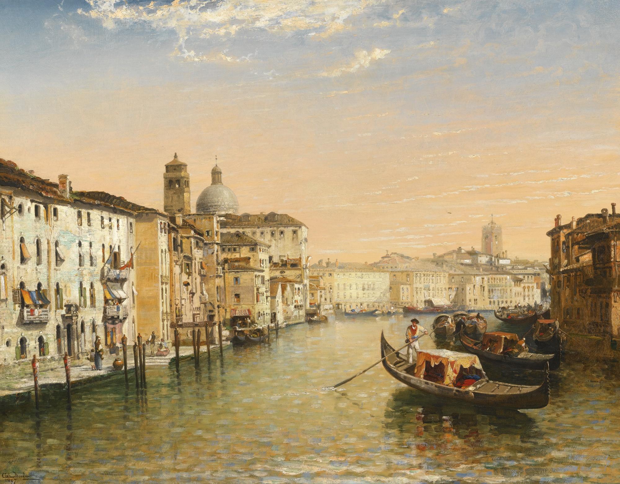 Arthur Joseph Meadows - Grand Canal, Venice