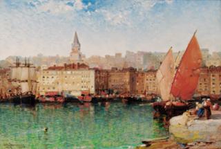 Arthur Joseph Meadows - Marseilles Harbour