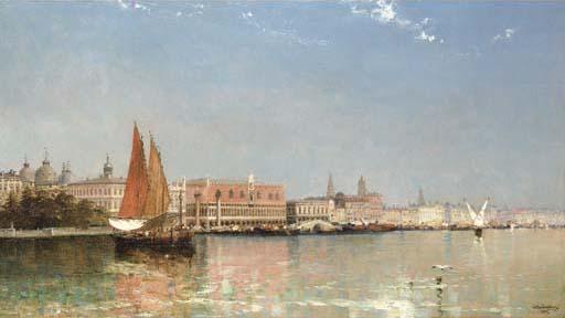 Arthur Joseph Meadows - The Ducal Palace, Venice